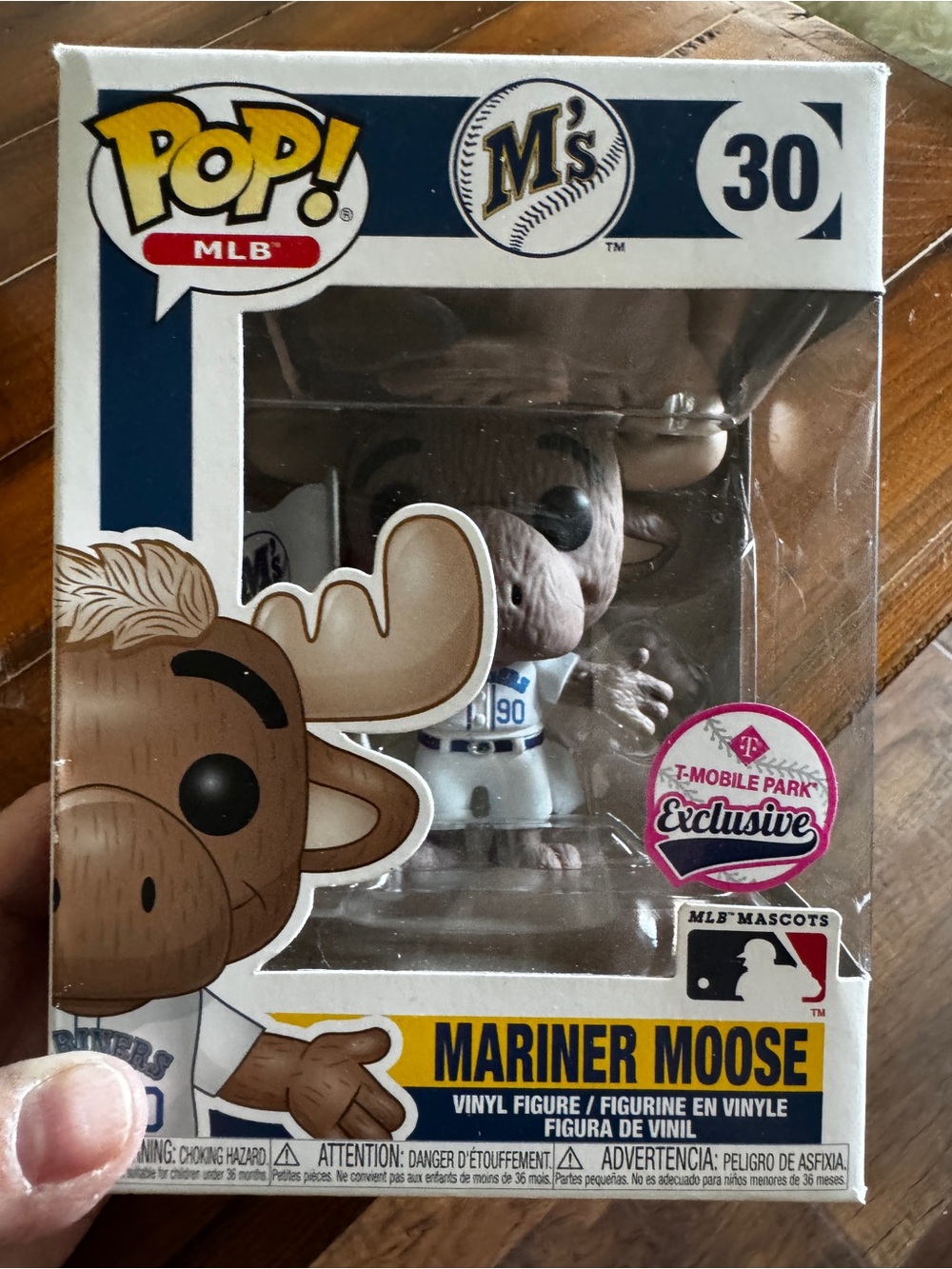 Funko Mariner Moose Pop! Figure – Navy, White & Green T- Mobile Park Exclusive-
